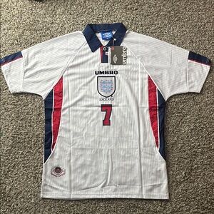 England National Team 1998 Home Football Jersey